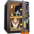 thumbnail image 1 of BESAFETY 3.5 Cuft Large Safe Box, Digital Keypad Home Security Safe With Fireproof Bag & Alarm System(Black), 1 of 11