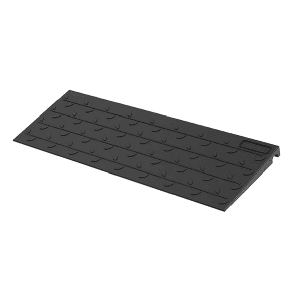 BESEA 1.5" inch Threshold Ramp Rubber Wheelchair Ramp, No-Slip Surface 2500 Lbs Load Capacity for Home Doorways Driveways Curb