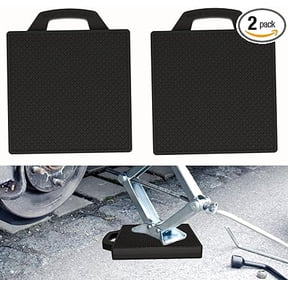 BESEA 2Pack RV Leveling Blocks Trailer Jack Block 20000 LBS Capacity, Rubber Outrigger Pad, 16.8 x 14.2 x 2 Inches, Portable Handle of Tow, Perfect for Truck