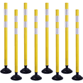 thumbnail image 1 of BESEA 48 Inch Traffic Delineator Post Cones, 8Pcs Yellow Delineator Post for Driveway with Highly Reflective Collars, 1 of 8