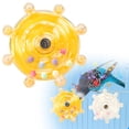 thumbnail image 1 of BESEW7 Budgie Toys Rotating Play Accessory for Bird Cage, Parrot Chewing Puzzle Toy for Small Birds Reduce Boredom Boost Brain Agility Yellow, 1 of 8