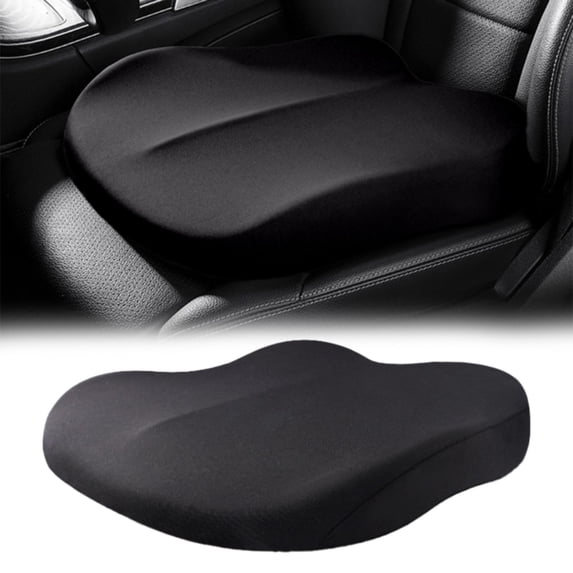 BESEW7 Car Seat Cushion Office Chair Cushion Lumbar Support Pillow U Shaped Memory Foam for Driving Pregnancy Coccyx Pain Relief Hip Pressure Reducing Black