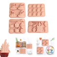 thumbnail image 1 of BESEW7 Halloween Baking Molds, Nonstick Candy Trays for Chocolate Gummy Jelly Fondant, Halloween Party Supplies for DIY Cake Cupcake Dessert Decorating, 1 of 8