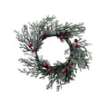 thumbnail image 1 of BESEW7 Halloween Garland, Fall Garland with Needles and Berries for Modern Farmhouse Decor, Candle Holder Ring for Halloween Party Home Table Centerpiece, 1 of 2