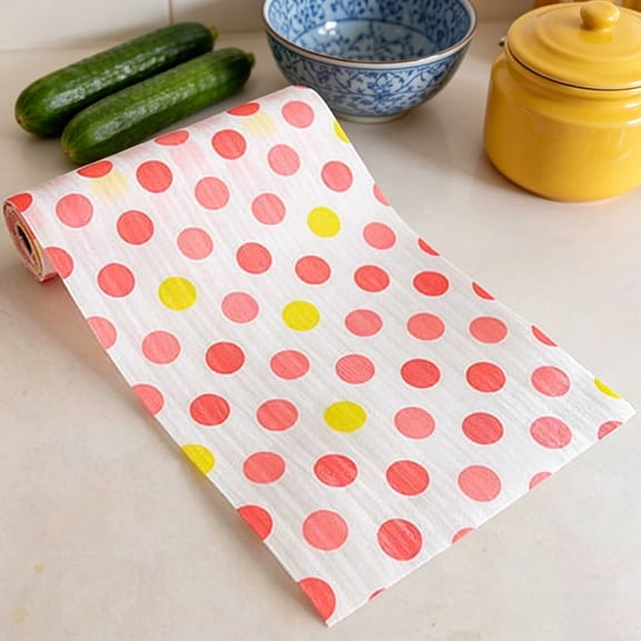 BESEW7 Kitchen Cabinet Liner Non Slip Contact Paper Peel and Stick Shelf Liner for Drawers Removable Shelf Paper Red
