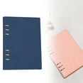 thumbnail image 1 of BESEW7 Notebooks for Work, A5 Binder Journal College Ruled, Travel Journal for Men, Small Notebook Refillable Leather Planner for Women Blue, 1 of 6