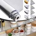 thumbnail image 1 of BESEW7 Removable Cabinet Liner, Waterproof Aluminum Foil Contact Paper, Scratch Proof Drawer Organizer Mat for Kitchen Appliances, Under Sink and Bathroom Storage, 1 of 9
