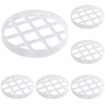 thumbnail image 1 of BESEW7 Reusable Silicone Flower Arranging Grid, Stretches Over Vase Rim, for Floral Supplies Small Vases Home Table Decor White 5PC, 1 of 9