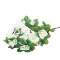 thumbnail image 1 of BESEW7 Silk Azalea Artificial Flower for Outdoor Use Fake Rhododendron Branch for Grave Planter Realistic Faux Plant for Home Wedding Banquet White, 1 of 9