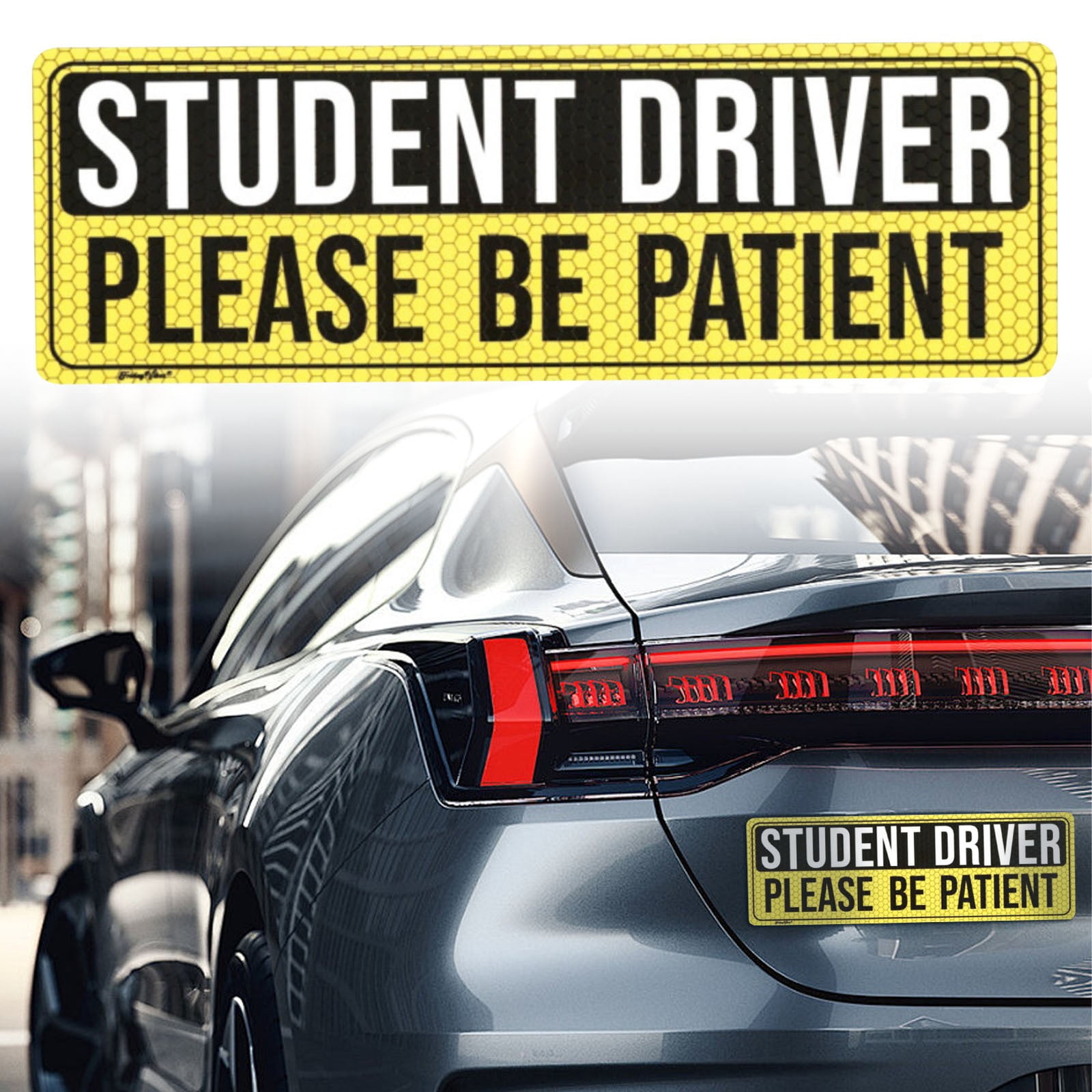 Novice Sticker BESEW7 Student Driver Magnet for Car, New Driver Bumper Sticker Novice ...