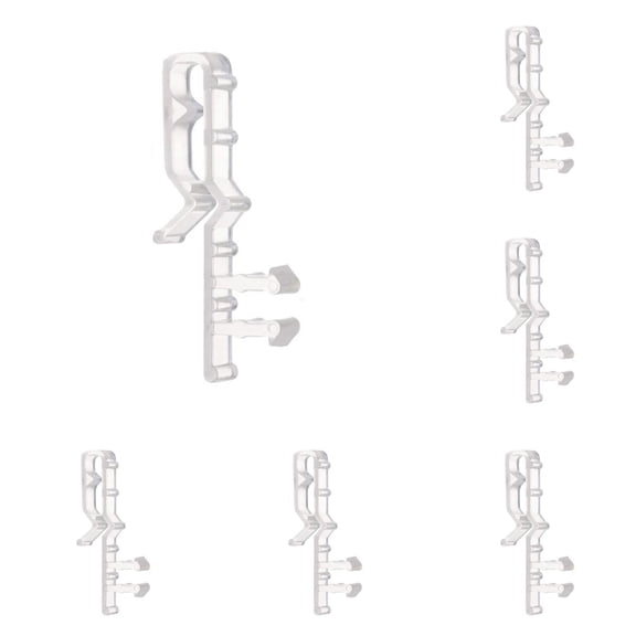 BESEW7 Valance Clips for Blinds 12 Pack Blind Valance Clips Wooden Blinds Curtain Clips for Drapes Window Screen Clips Home Hotel
