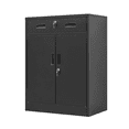 thumbnail image 1 of BESFUR Metal Cabinet with Oversized Drawer and Adjustable Shelf, for Office, Garage, Home - Black, 1 of 6