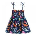 thumbnail image 1 of BESLY 1-6Years Toddler Baby Girls Boho Style Princess Dress Casual Sleeveless Straps Colorful Sundress, 1 of 5