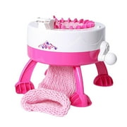 BESLY Kid Girls 22 Needles Knitting Machine Toys Smart 48 Needles Hand-knitted Round Loom Machine Toys for 5-12 Year Old
