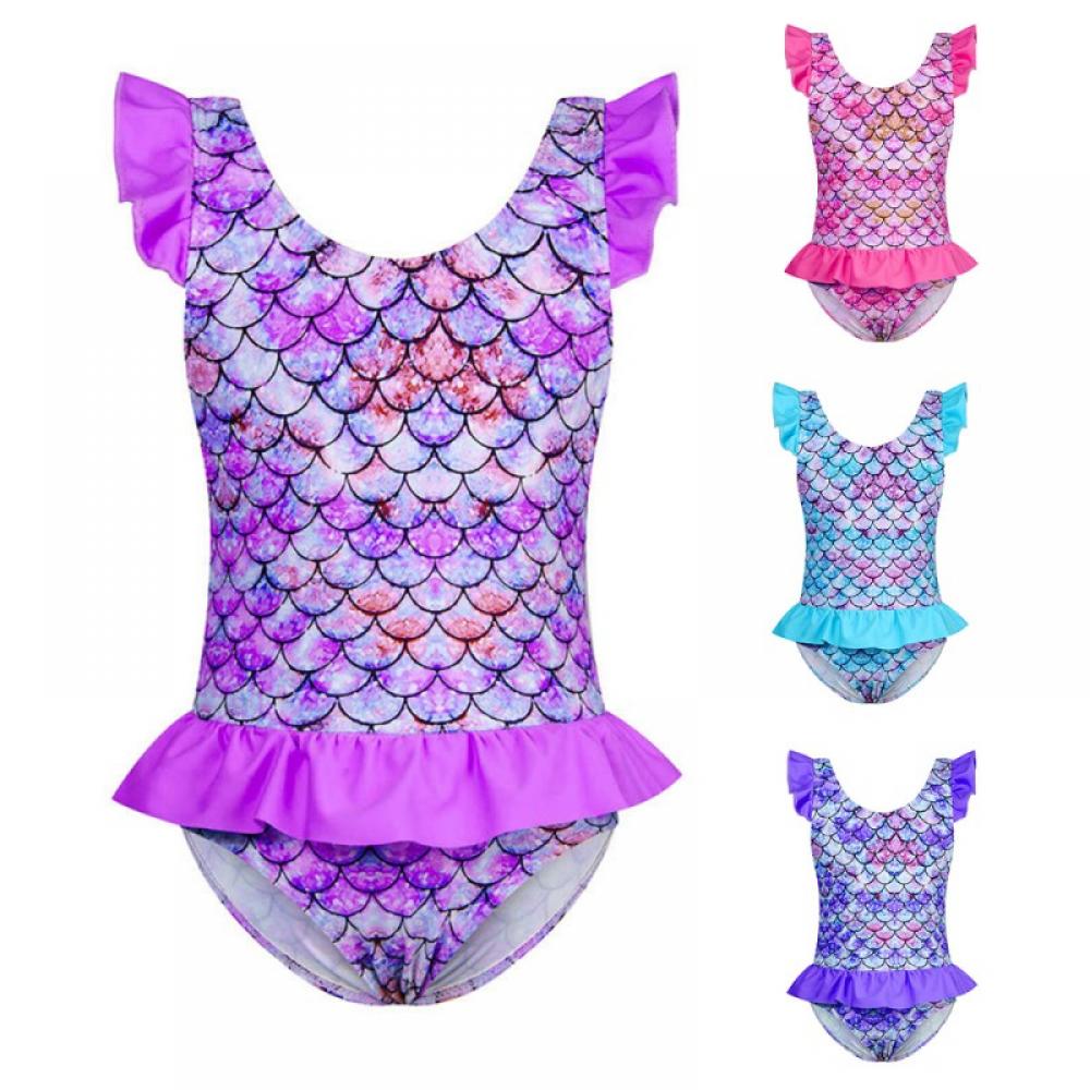 BESLY Kids Girls Bathing Suits One piece Girls Swimsuit Bikini Beach 