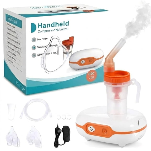 BESLY Portable Humidifier Respiratory Relief Portable Compressor for Kids and Adults Includes Masks and Mouthpiece Ultra-Quiet for Home, Travel, Office