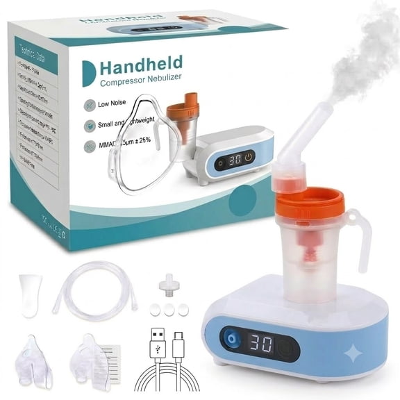 BESLY Smart Portable Humidifier with Screen Display & Timer, Cordless Rechargeable Desktop Humidifier Kit for Adults & Children, Personal Mist Humidifier for Home Use
