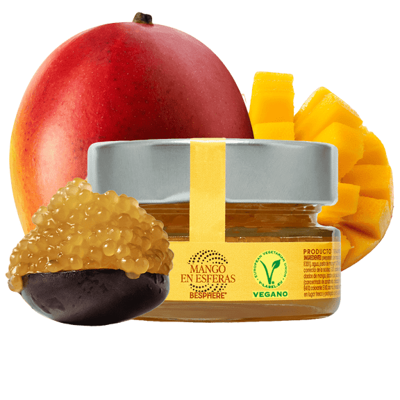 BESPHERE Delicious Mango Spheres, Caviar Food with Concentrated Mango 1.76 oz