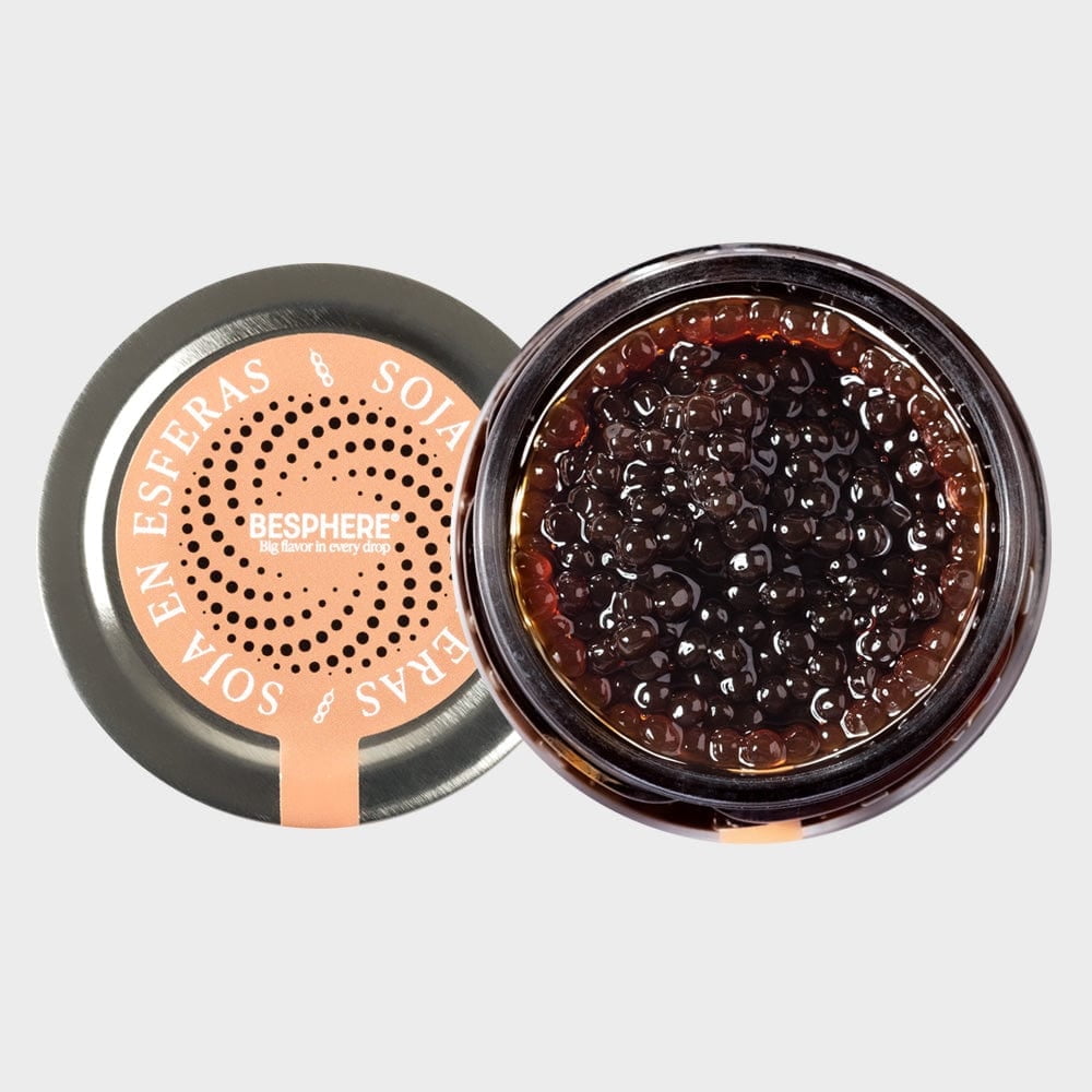 BESPHERE - Soy Sauce Caviar Shaped Pearls - 7 oz - Excellent for Sushi Topping