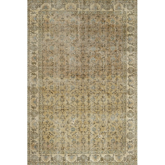 Brown Framed Area Rugs for Living Room Washable Rugs Boho Moroccan Area Rug Soft Neutral Geometric Bohemian Carpet Distressed Indoor Rug for Bedroom Dining Room Office Foldable Nonslip Rug