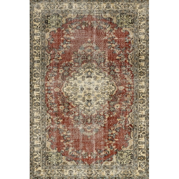 Burgundy Oriental Area Rugs for Living Room Washable Rugs Boho Moroccan Area Rug Soft Neutral Geometric Bohemian Carpet Distressed Indoor Rug for Bedroom Dining Room Office Foldable Nonslip Rug