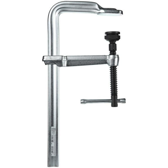 Bar Clamp, Max Jaw Opening 16 in, Throat Depth 5 1/2 in, Steel Handle GSM40