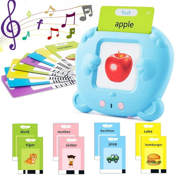 BESSNINI Talking Flash Cards Learning Toys for 2-6 Years Old Boys Girls, Sight Words Talking Flash Cards Pocket Speech, Learning Toys Autism Toys Christmas Birthday Gifts for Toddler