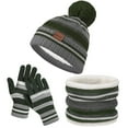 thumbnail image 1 of BESSTEVEN Kids Winter Hat Gloves Scarf Set: Girls Boys Beanie Hats Gloves Knit Set with Thick Warm Fleece Lined For Ages 6-10 Children, 1 of 6