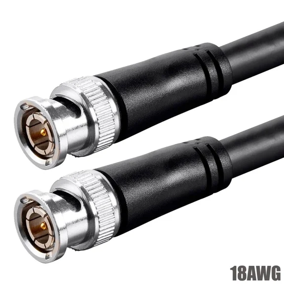 BEST- 0.5Ft Bnc Male To Male Digital Video Coaxial Cable Rg6 Hd-Sdi 3Gbps 75 Ohm 18Awg