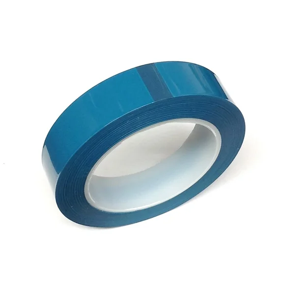 BEST- 1 Inch High Temp Powder Coating Anodizing E-Coating Polyester Masking Tape Blue