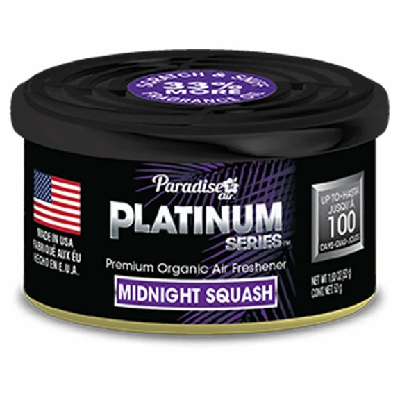 BEST- 1 Paradise Platinum Organic Air Freshener Fiber Can Lasting Midnight Jdm Squash