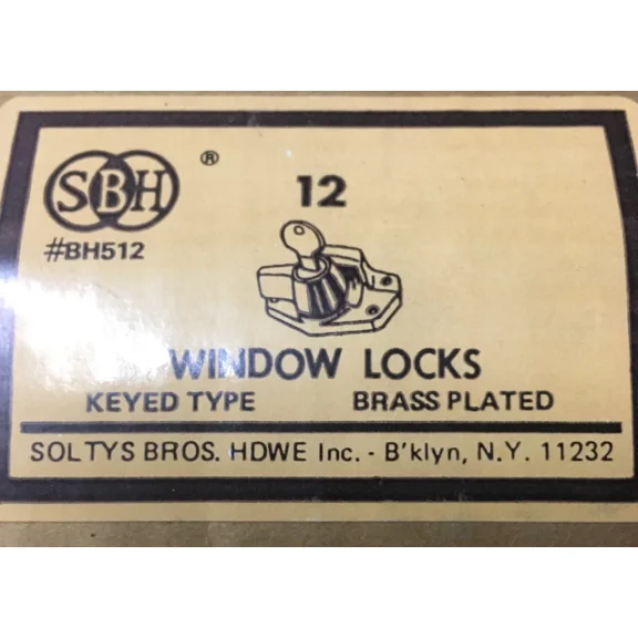 BEST- 1 Pc Sbh Window Sash Lock With Key Soltys Bh512 Universal Cam Action Nos