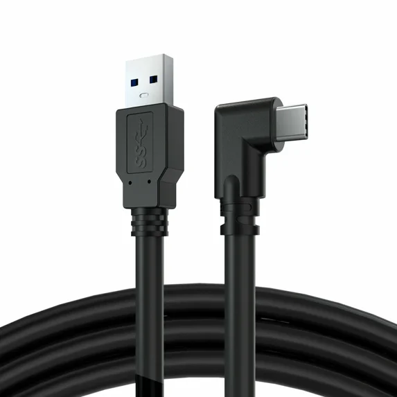BEST- 10Ft Link Cable For Oculus Quest 3.2 Type-C Right Angle To Usb A Charging Cord