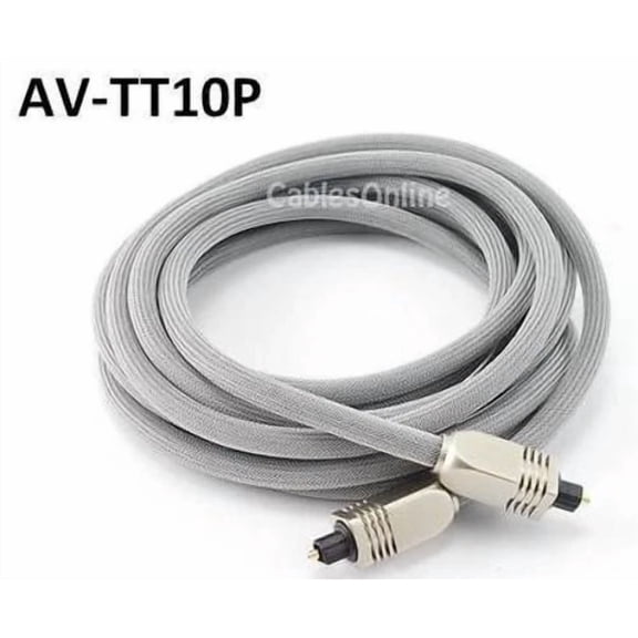 BEST- 10Ft. Premium Toslink Digital Audio Optical Cable/ Cord, Cablesonline Av-Tt10P