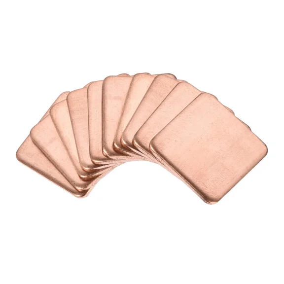 BEST- 10Pcs Flat Ic Chipset Thermal Copper Heatsink For Cpu Gpu 15 X 15 X 1.2Mm