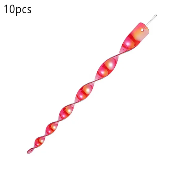 BEST- 10Pcs Garden Bird Repellent Pest Control Reflective Rod Wind Spiral Hanging Deco