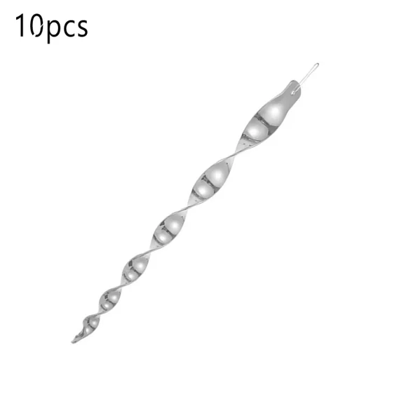 BEST- 10Pcs Garden Bird Repellent Pest Control Reflective Rod Wind Spiral Hanging Deco