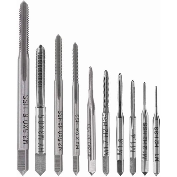 BEST- 10Pcs Micro Taps Bits Mini Machine Screw Drill Tap Set Metric Thread Screws