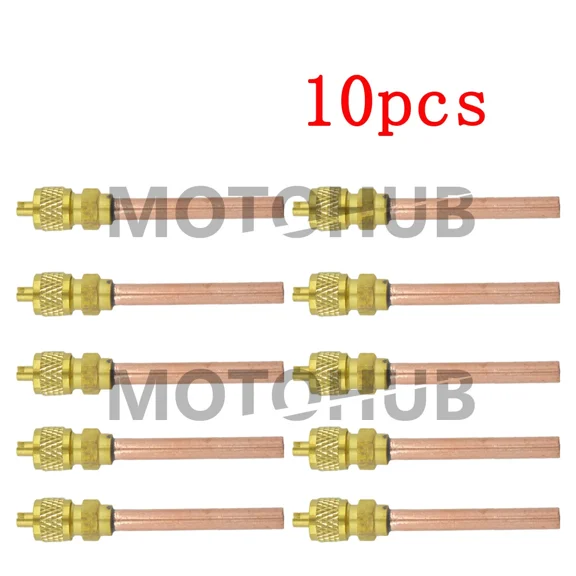 BEST- 10X Hvac Service/Access Valve 1/4 Sae * 1/4 Od * 2.75 Stem Core Refrigeration