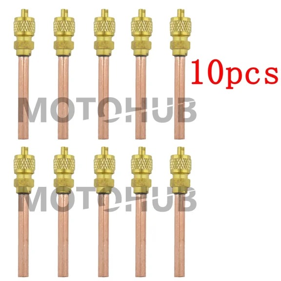 BEST- 10X Service/Access Valve 1/4 Sae *1/4 Od *2.75 Stem Core Ac Refrigeration Kit