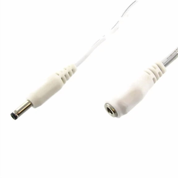 BEST- 12' 1.3Mm Dc Power Extension Cable White For Cctv Agasio, Foscam, Loftek, Tenvis
