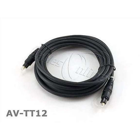 BEST- 12Ft Fiber Optical Toslink To Toslink Digital Audio Cable / Cord, Av-Tt12