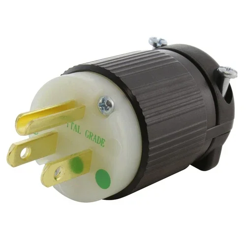BEST- 15A 125V Nema 5-15P Medical Grade Straight Blade Plug Assembly By Ac Works
