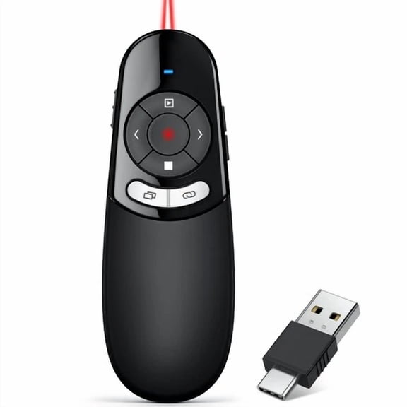 BEST- 2.4Ghz Usb Wireless Presenter Ppt Remote Laser Pointer For Laptop Mac,Computer