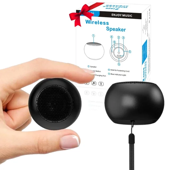 BEST- 2 Mini Speakers 3W Small Portable Bluetooth Speaker With Lanyard Water Resistant