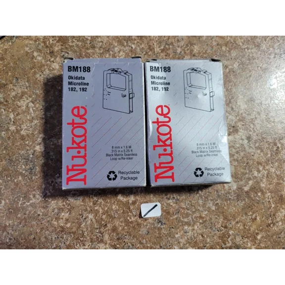 BEST- (2) Nukote Bm188 Ribbon For Okidata Microline 182/192