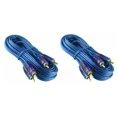 thumbnail image 1 of BEST- 2 Raptor (Metra) 20' Neon Blue Series Rca Audio Cable, 1 of 2
