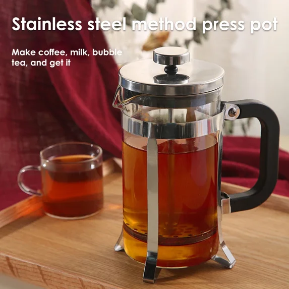 BEST- 20 Oz Glass Stainless Steel Espresso Tea Maker French Coffee Press Maker Us