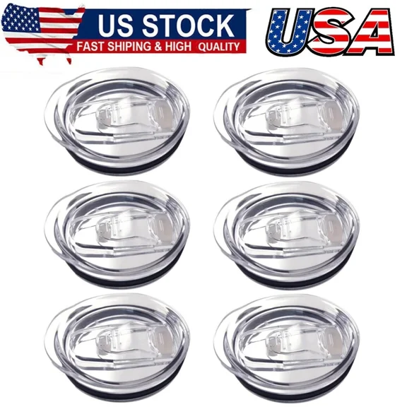 BEST- 20Oz Skinny Tumbler Replacement Lids Plastic Splash Covers Tops Tumbler Cooler