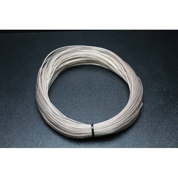 BEST- 22 Gauge Clear Speaker Wire 50 Ft Awg Cable Power Ground Stranded Home Car